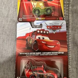 Disney Cars Cryptid Buster McQueen & Race&Rescue Sarge HTF